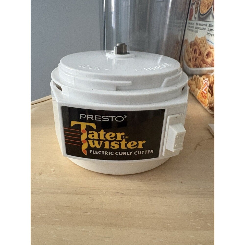 Vintage 1990 Presto TaterTwister Electric Curly Cutter Model 02930 W/ Box WORKS - Picture 3 of 7
